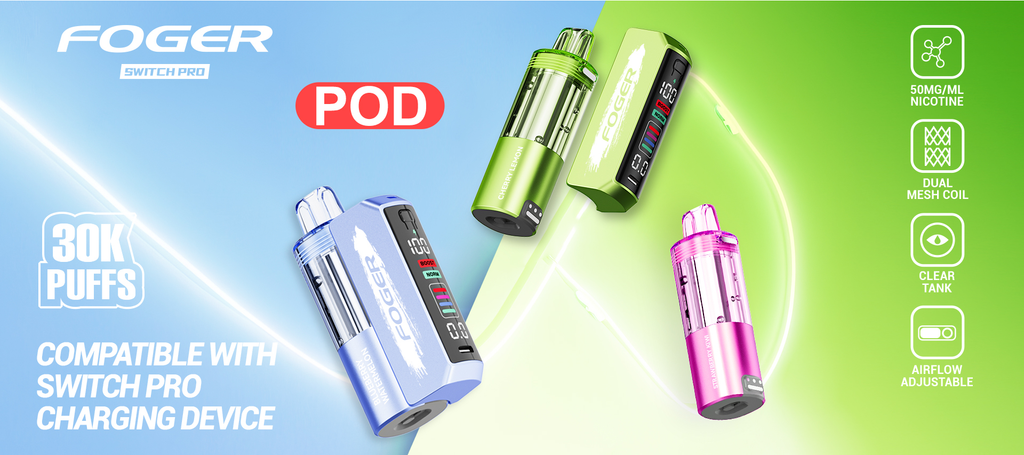 Foger Vape Refill & Pods — Switch Pro 30K Replacement Pods.